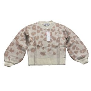 Baby Girls 18-24 Month baileys Blossoms Cheetah Print Sweater